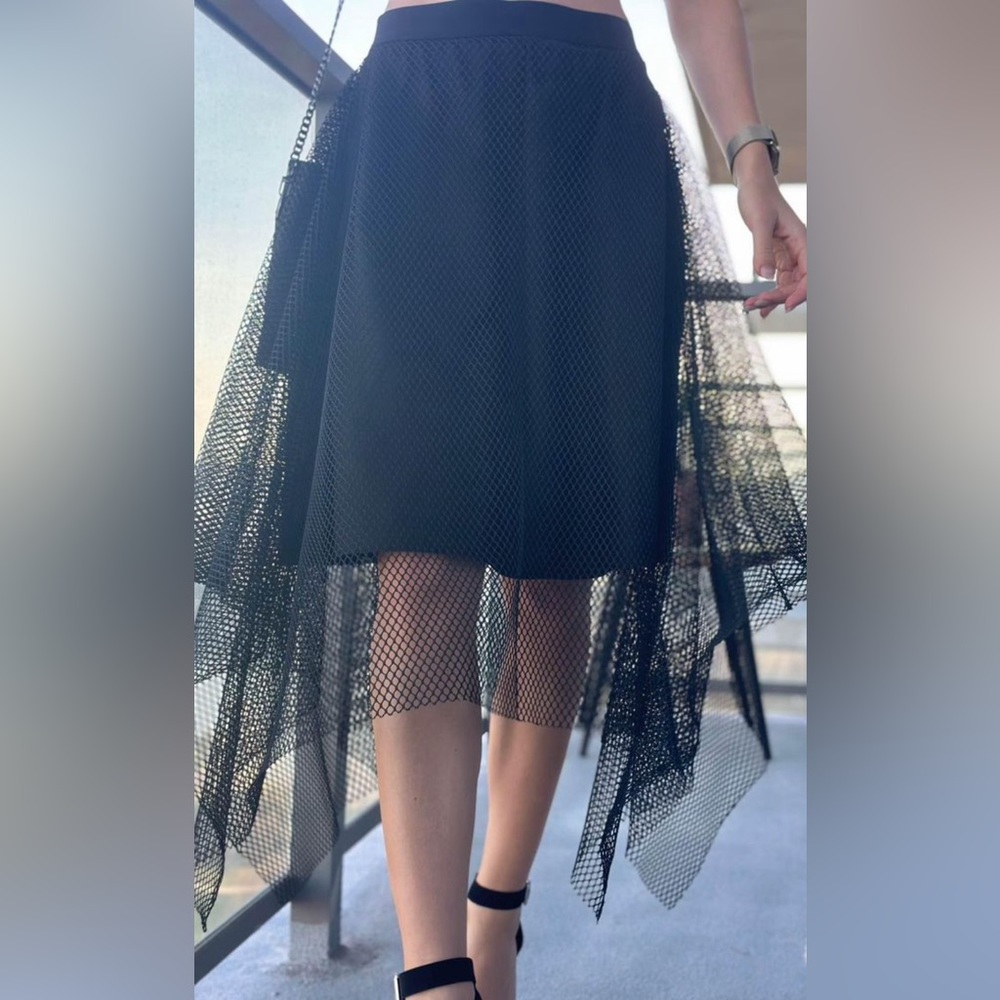 Netted skirt black, new custom made